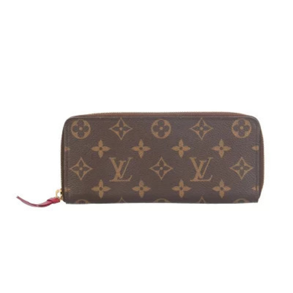 Louis Vuitton Portefeuille Clemence Monogram Long Wallet Canvas